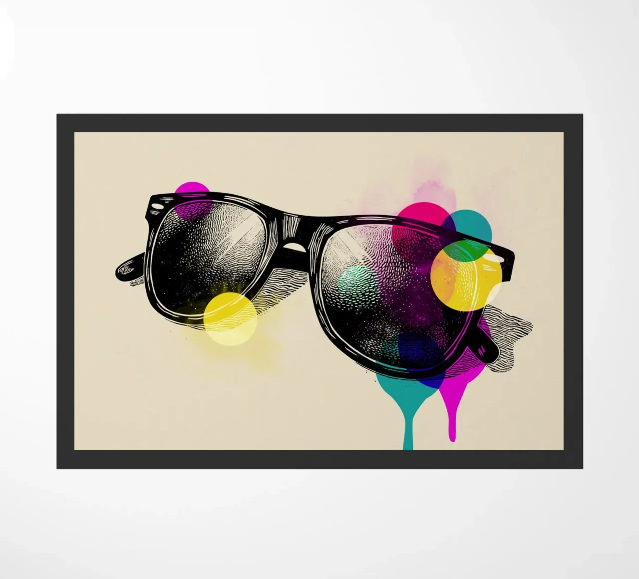 Retro Vision doormat by Indigo Rain