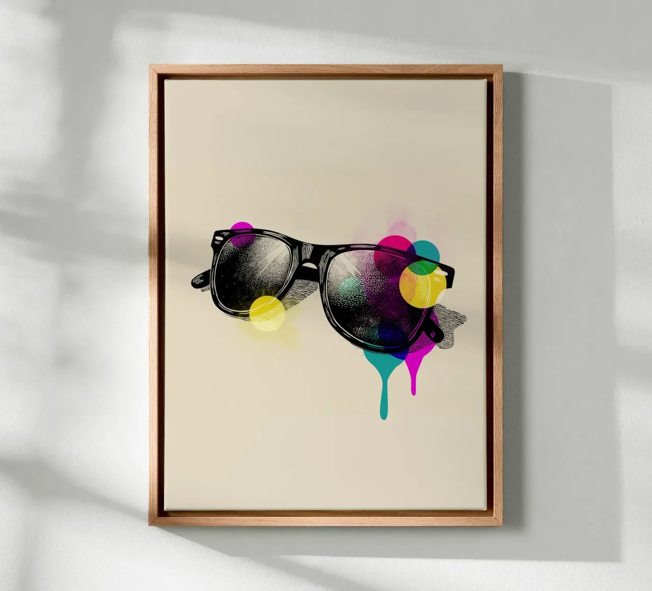 Retro Vision tela con Cornice a cassetta da Indigo Rain