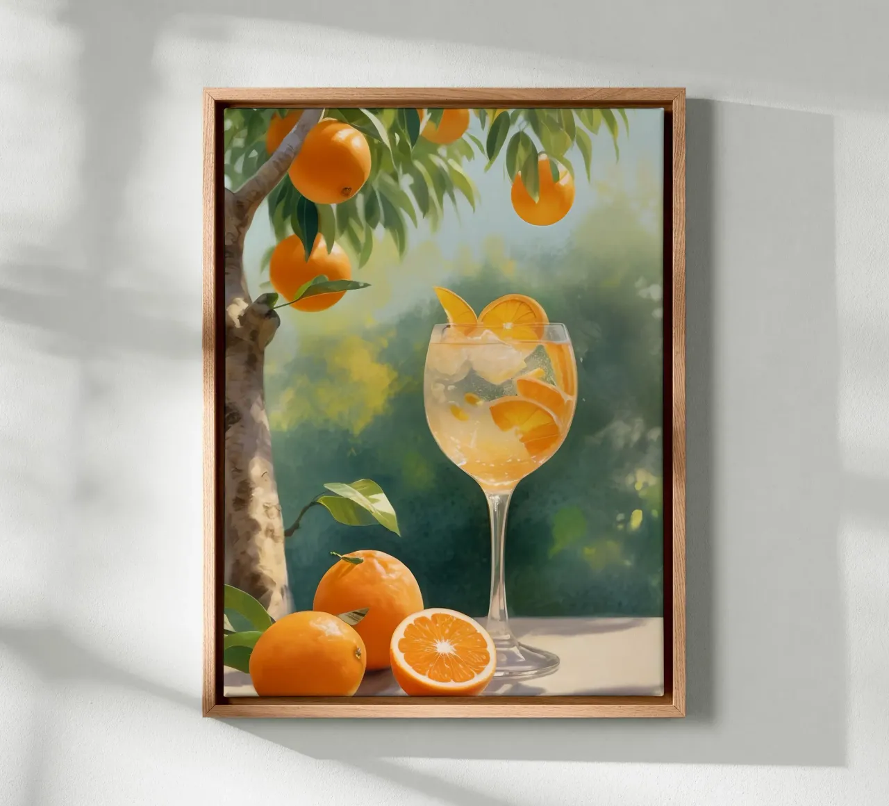Citrus Summer Bliss lienzo de Indigo Rain