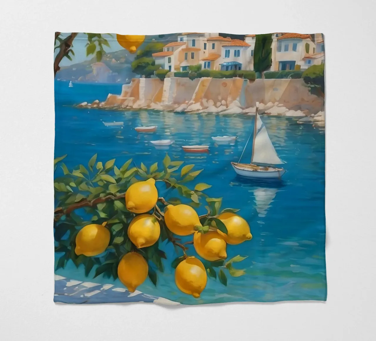 Lemon Days in Capri coperta in pile da Indigo Rain