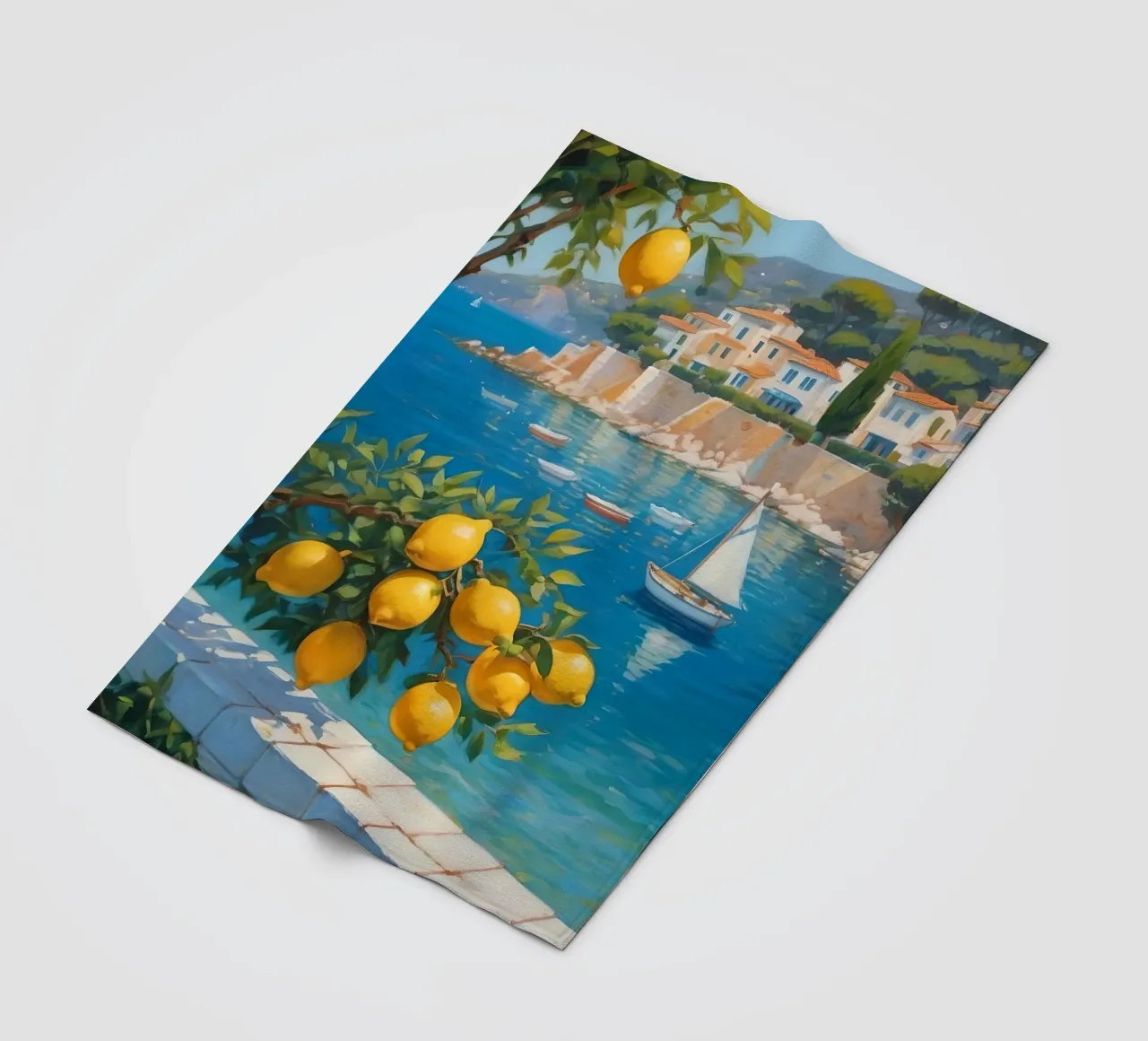 Lemon Days in Capri coperta in pile da Indigo Rain