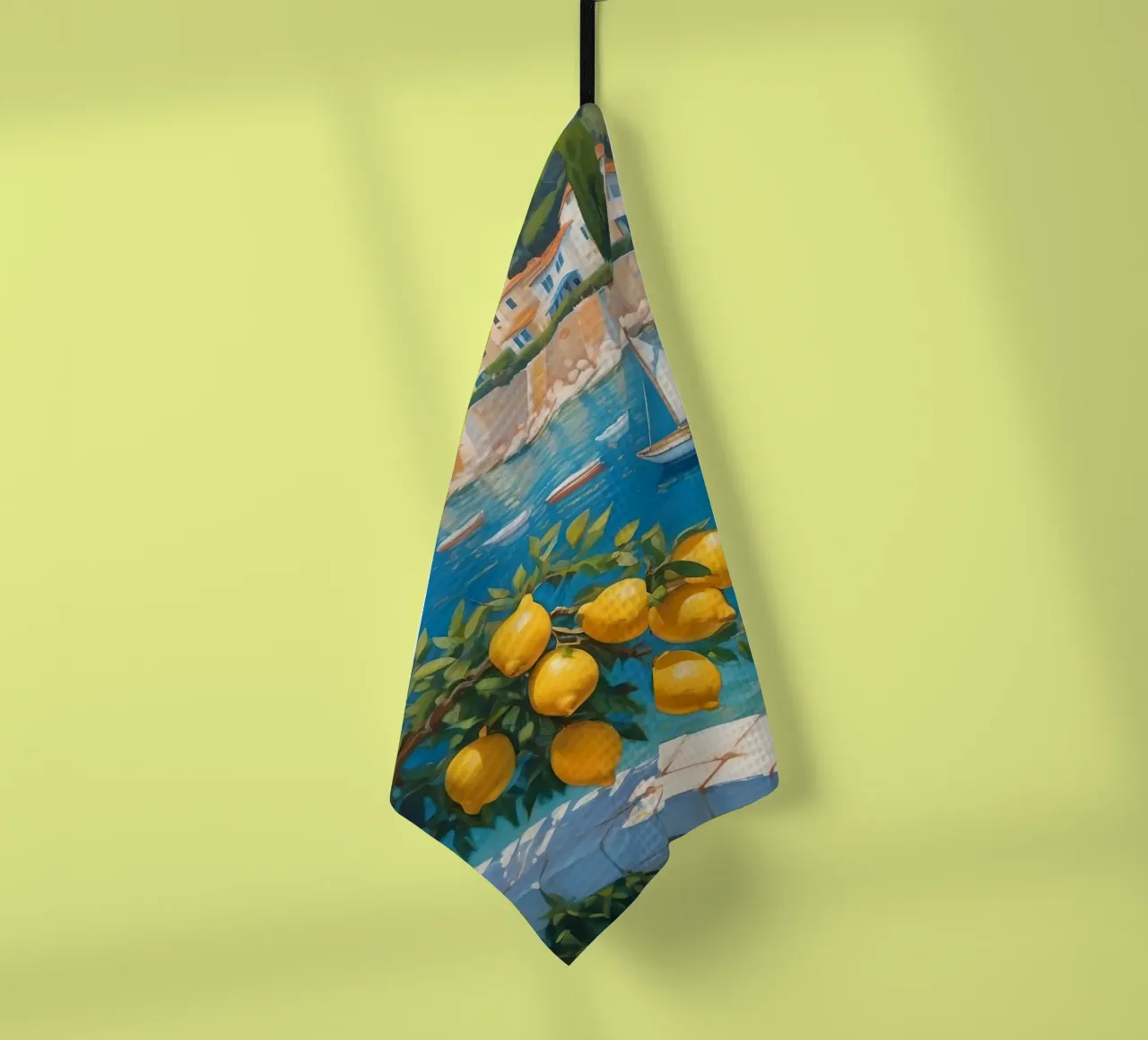 Lemon Days in Capri canovaccio da cucina da Indigo Rain