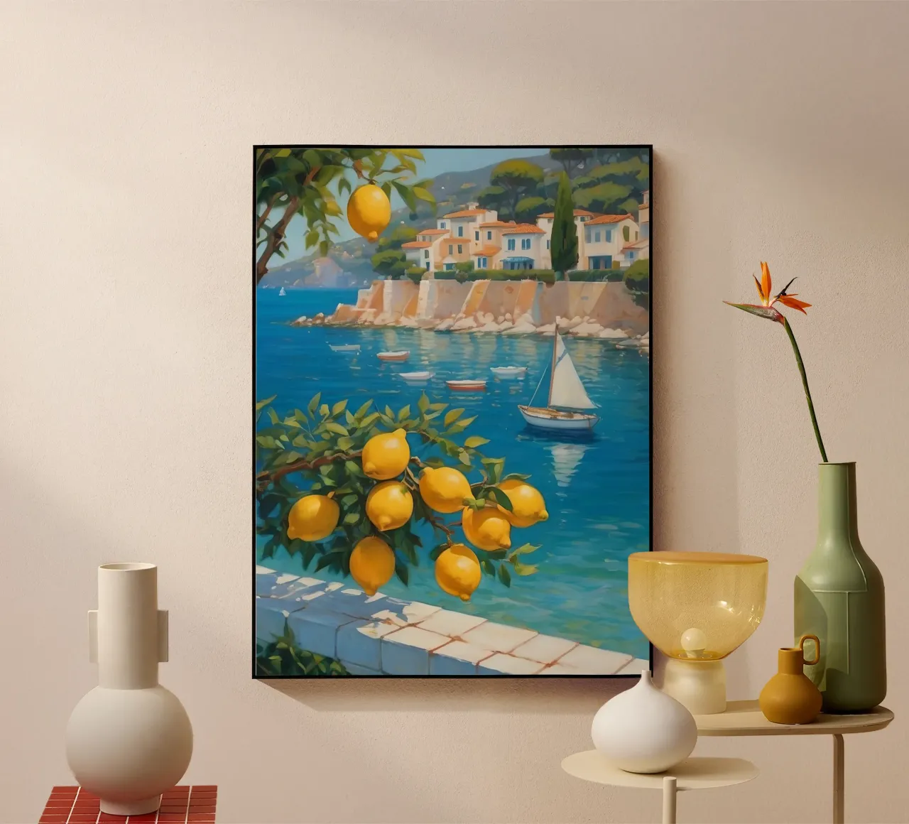 Lemon Days in Capri plexiglass da Indigo Rain