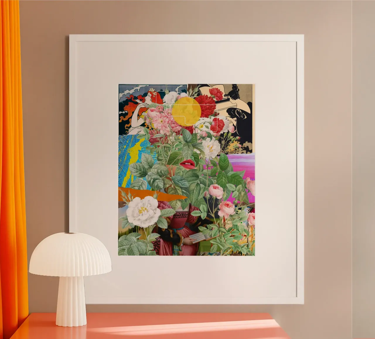 Galleggiante poster con telaio in legno da lipecobr
