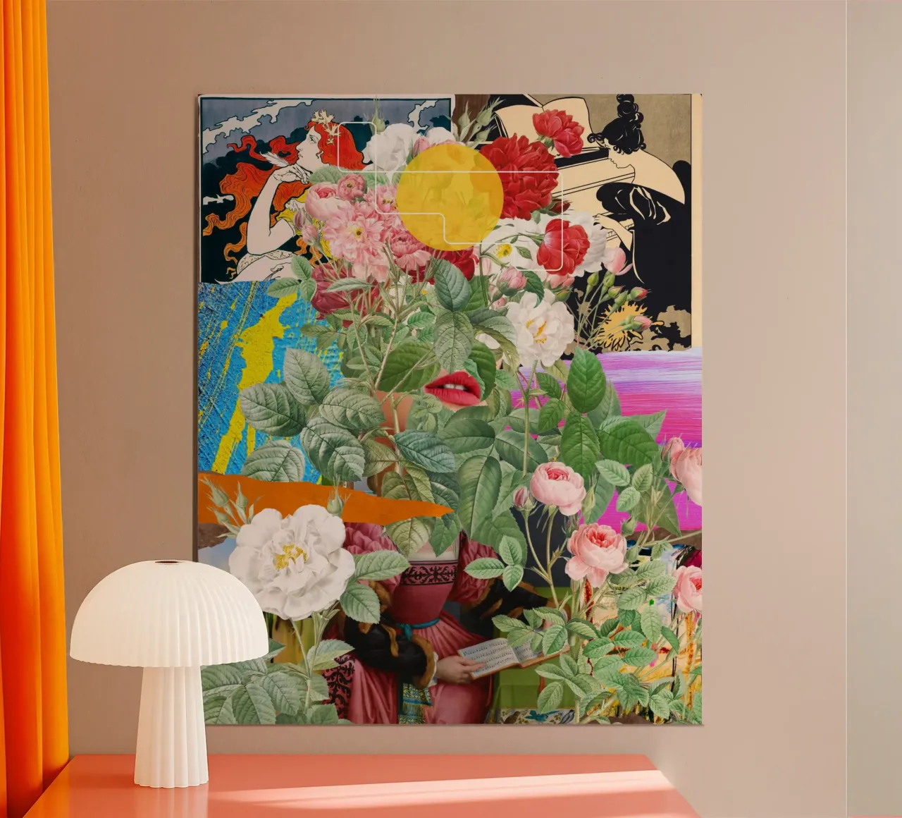Galleggiante poster con telaio in legno da lipecobr