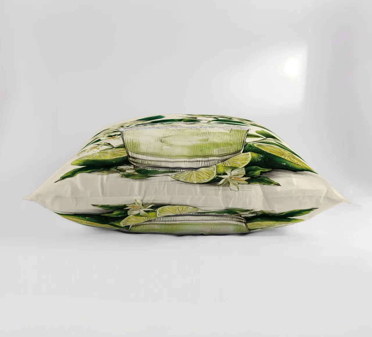 Botanical Margarita Print decorative cushion by Tipple Tales