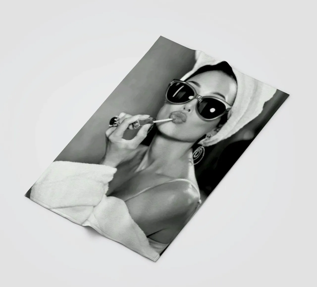 Labbra iconiche coperta in pile da Alex happy shop