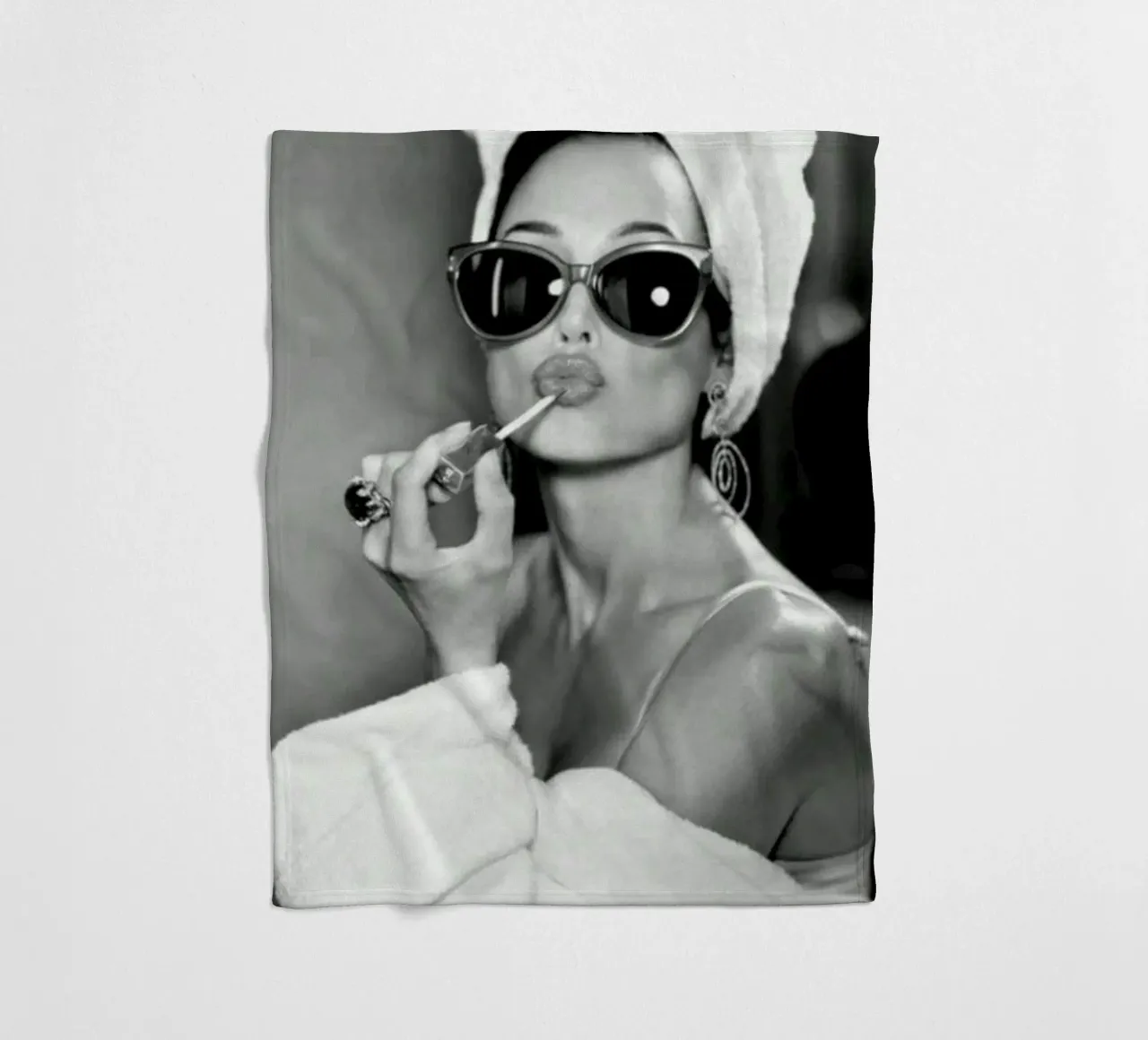 Labbra iconiche coperta in pile da Alex happy shop