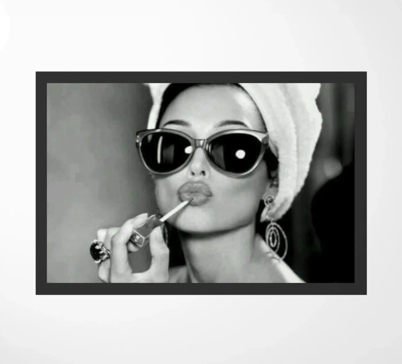 Iconic lips doormat by Alex happy shop