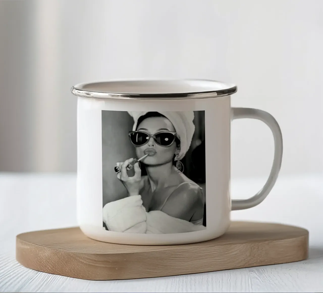 Labbra iconiche tazza in smalto da Alex happy shop
