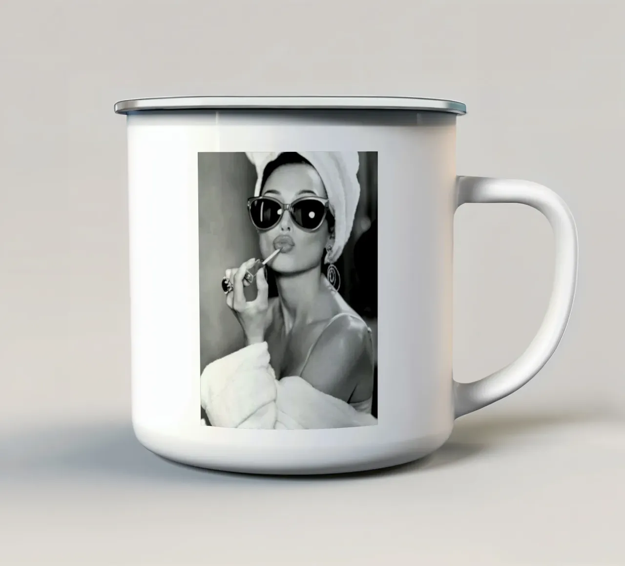 Labbra iconiche tazza in smalto da Alex happy shop