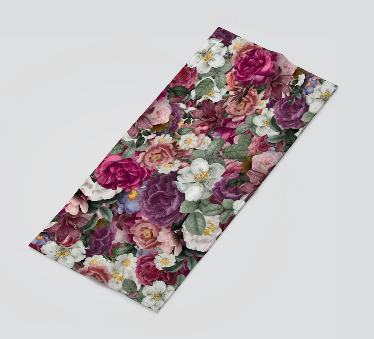 Parete di fiori rosa telo mare da Carinaprint