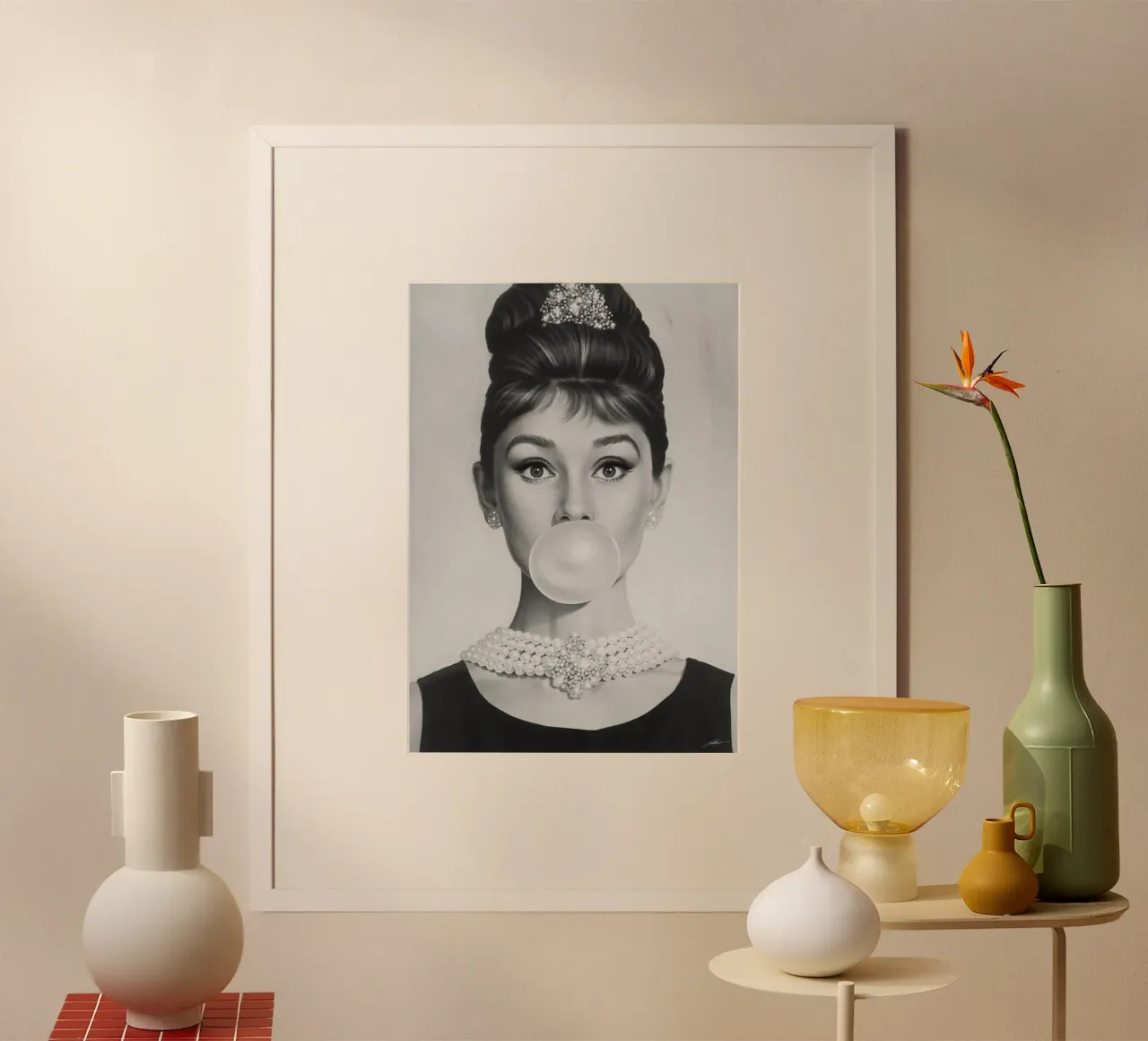 Audrey in bianco e nero carta hahnemühle da Piere art Shops