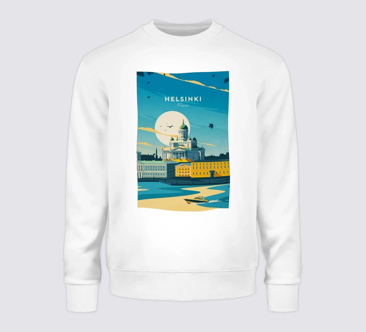 Viaggio Helsinki felpa da youngs print