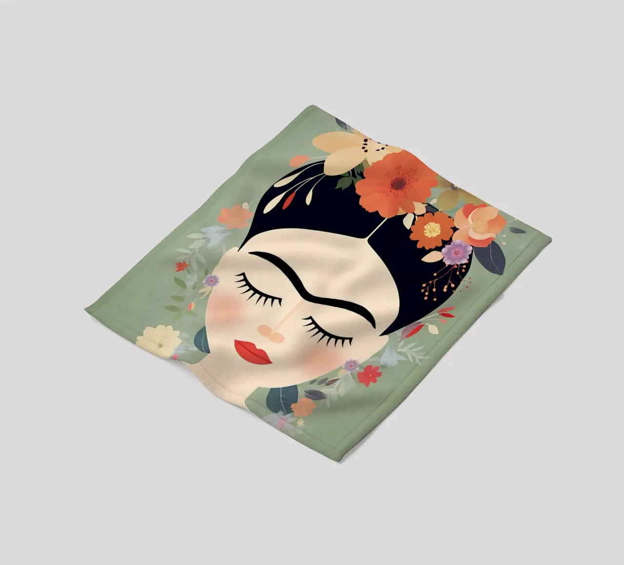 Fiori carini Frida coperta in pile da Carinaprint