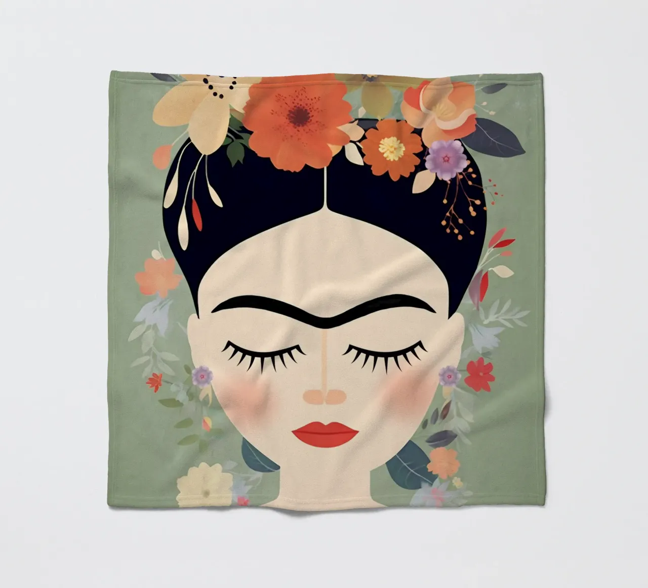 Fiori carini Frida coperta in pile da Carinaprint