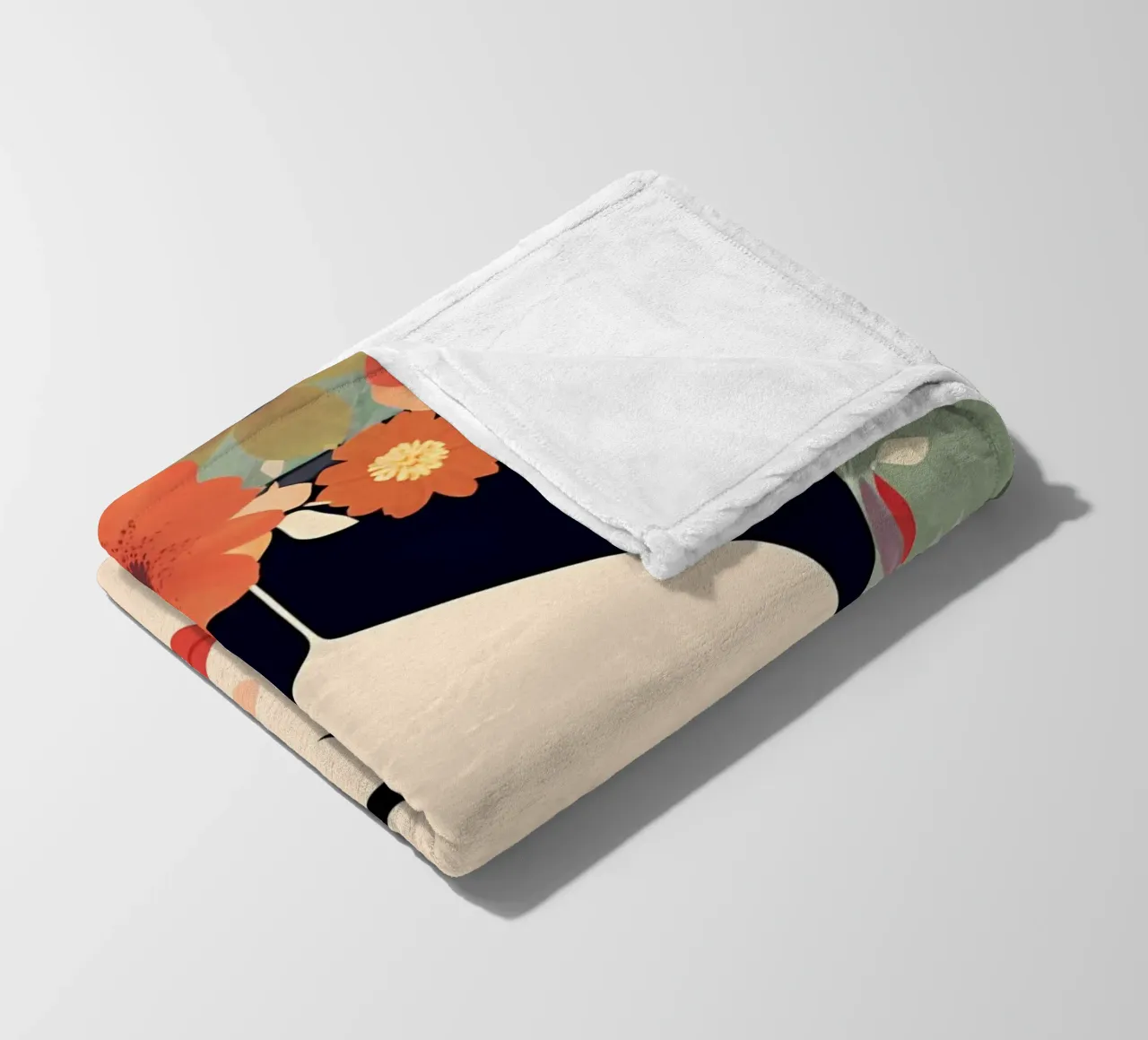 Fiori carini Frida coperta in pile da Carinaprint