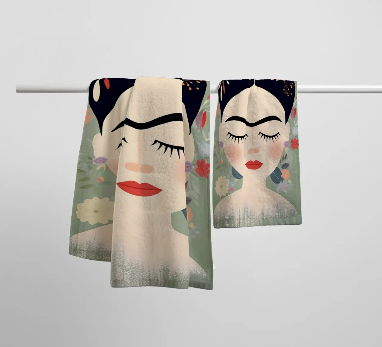 Fiori carini Frida asciugamano da bagno da Carinaprint