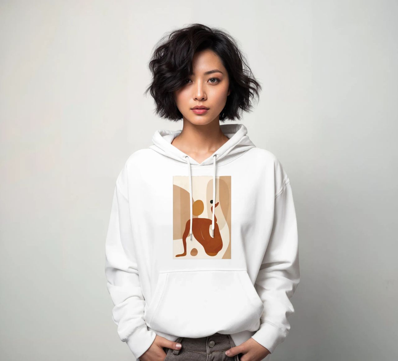 Minimal Abstract Form hoodie by cityart