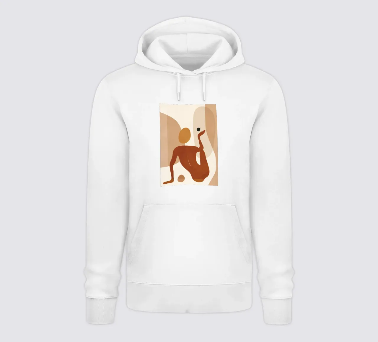 Minimal Abstract Form felpa con cappuccio da cityart