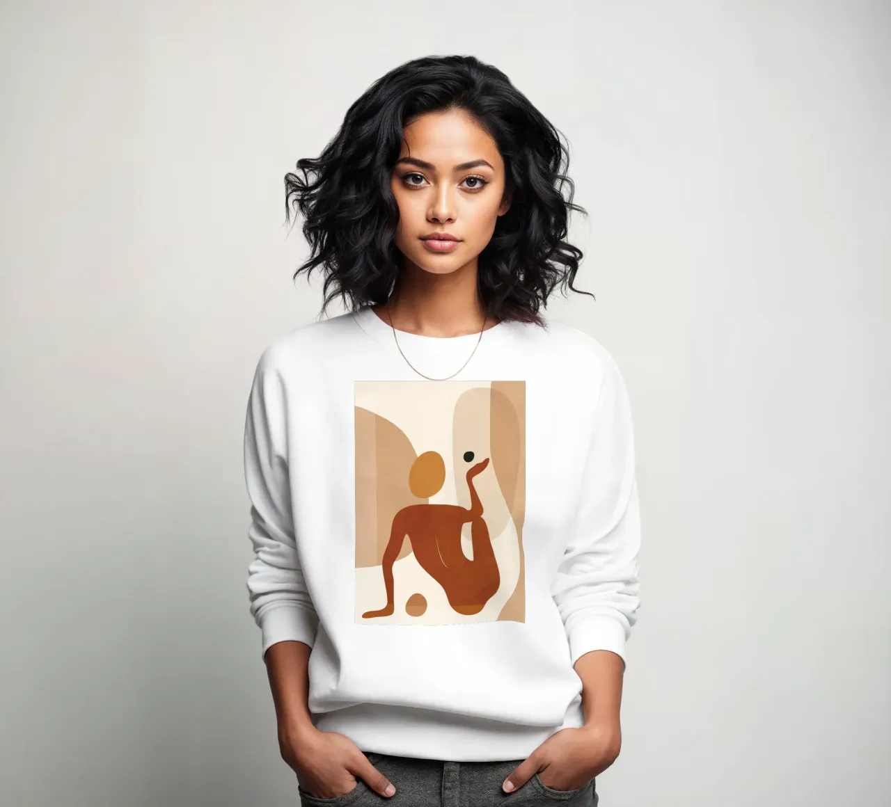 Minimal Abstract Form sweatshirt van cityart