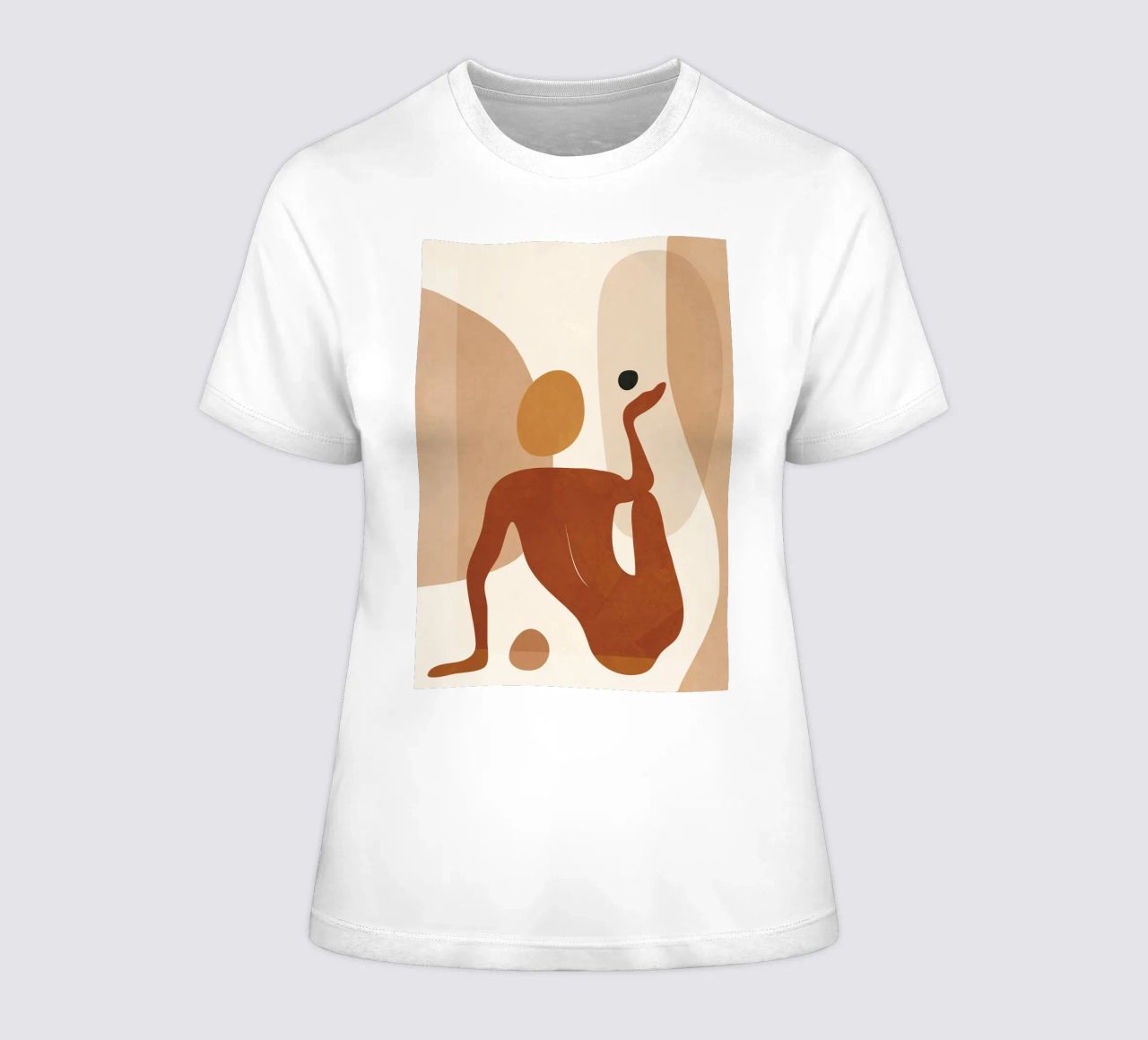 Minimal Abstract Form dames t-shirt getailleerd van cityart
