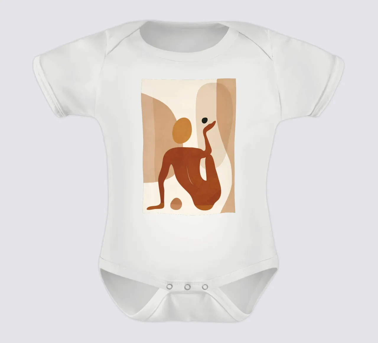 Minimal Abstract Form body neonato maniche corte da cityart