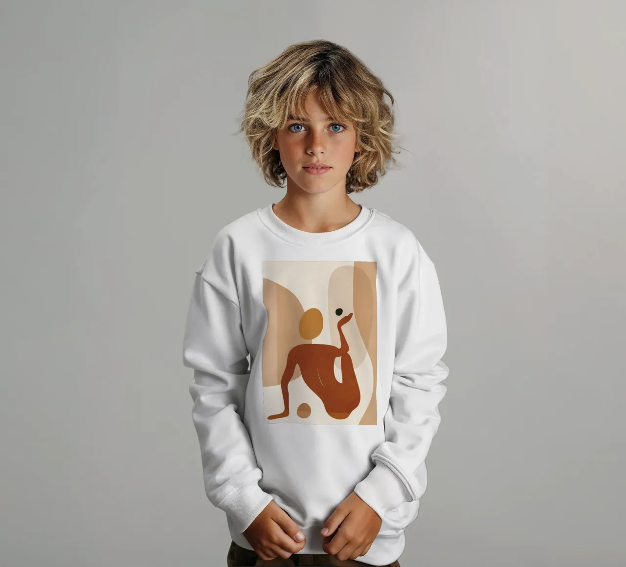 Minimal Abstract Form kinder sweatshirt van cityart
