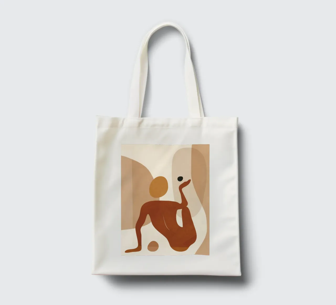Minimal Abstract Form borsa in juta da cityart