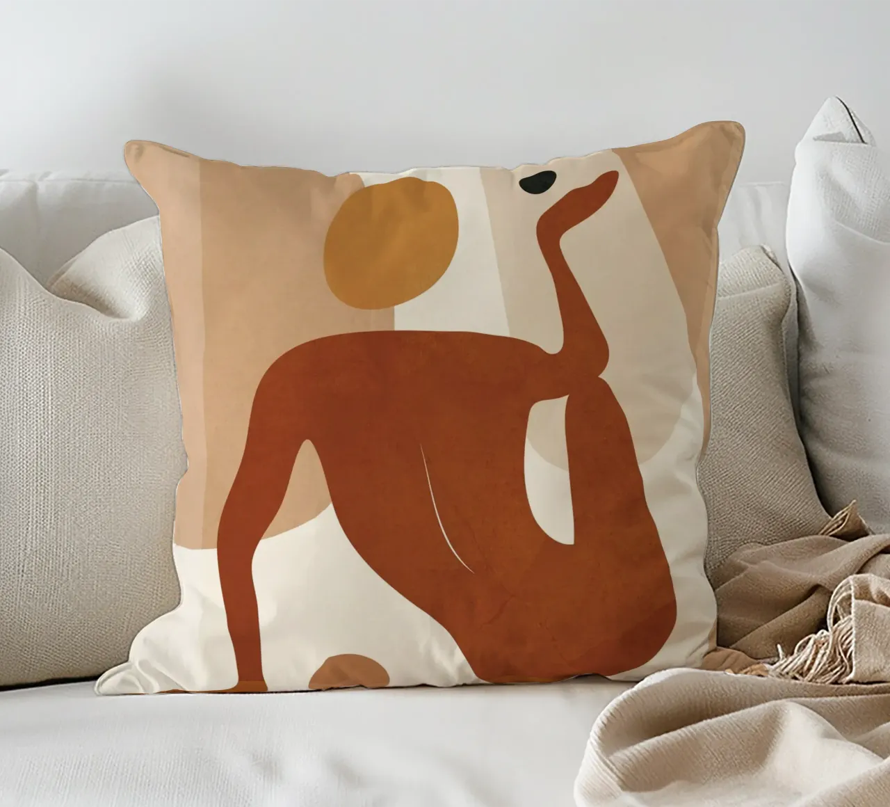 Minimal Abstract Form Kissen von cityart