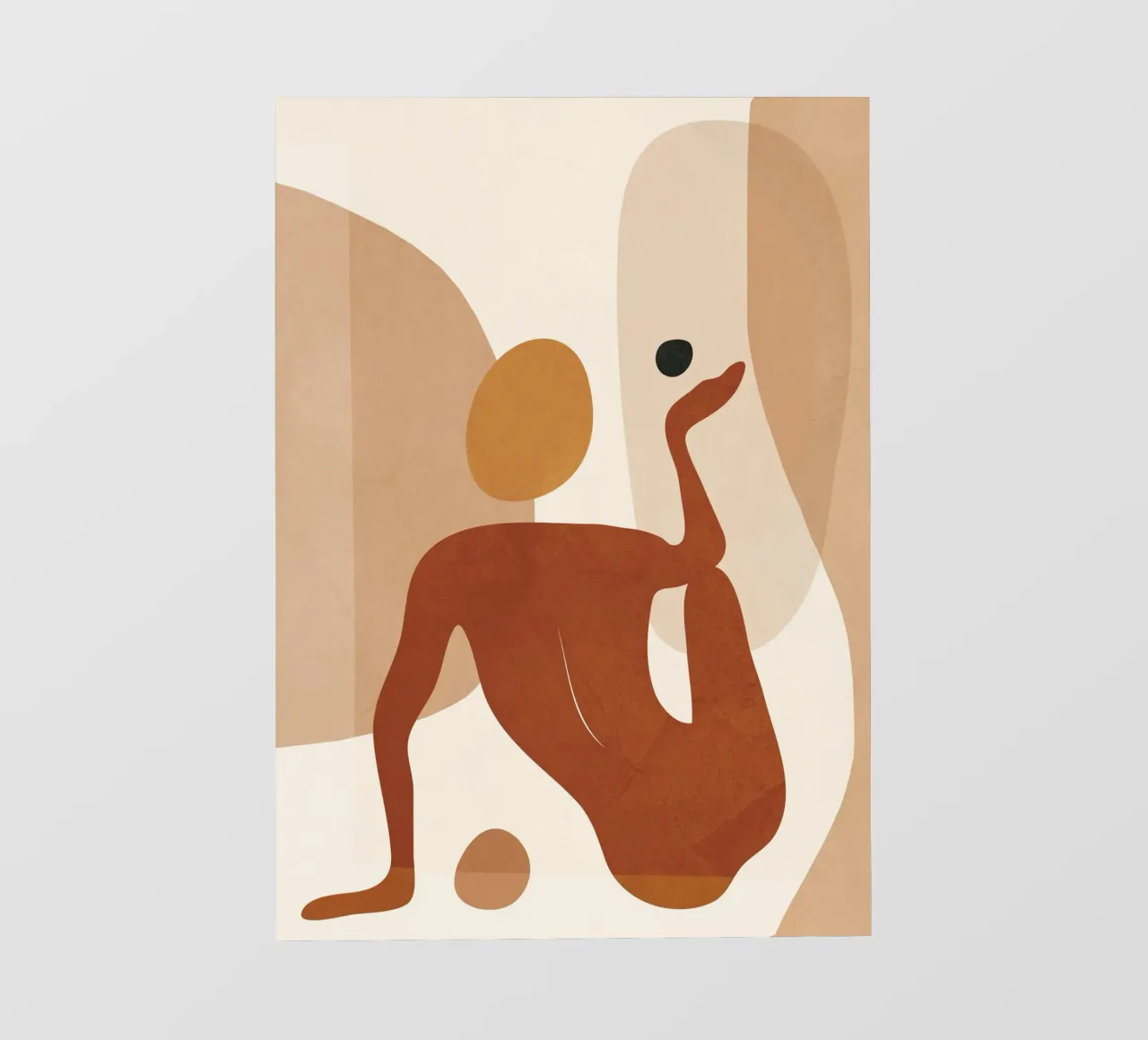 Minimal Abstract Form Backlit Folie von cityart