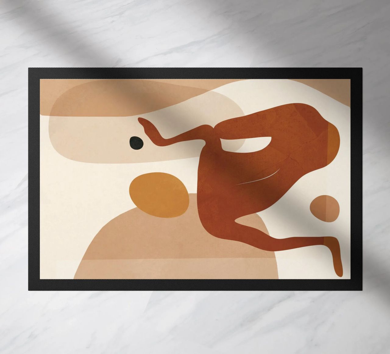 Minimal Abstract Form doormat by cityart