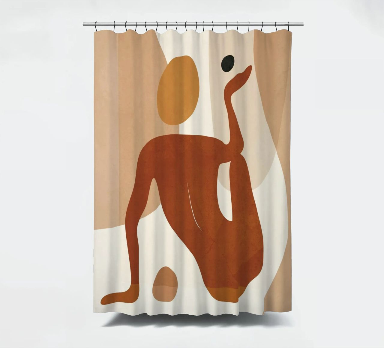 Minimal Abstract Form shower curtain by cityart
