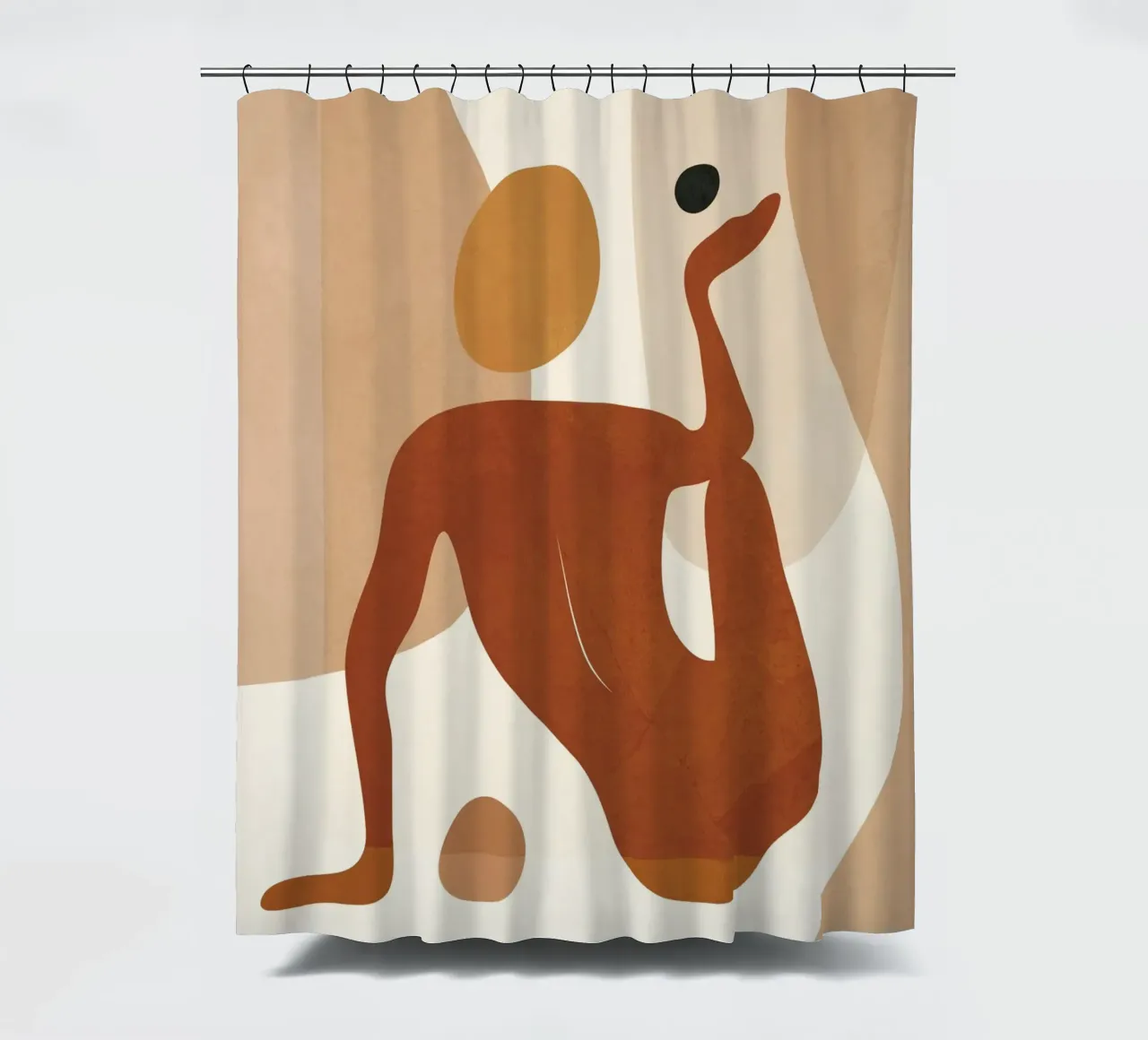 Minimal Abstract Form Duschvorhang von cityart