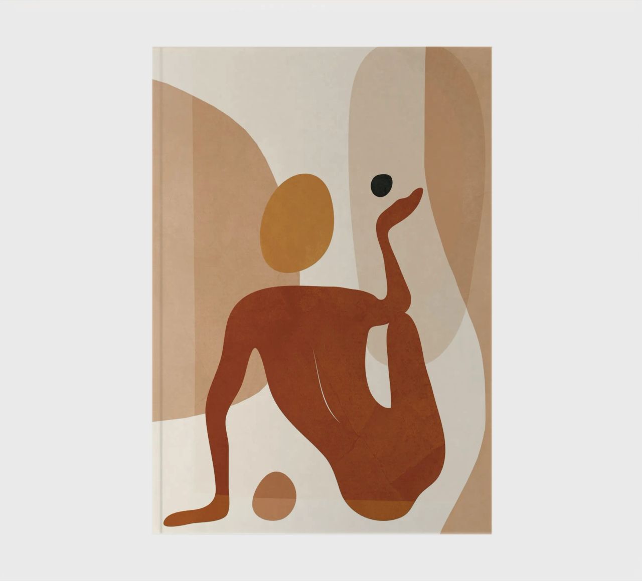 Minimal Abstract Form notebook by cityart