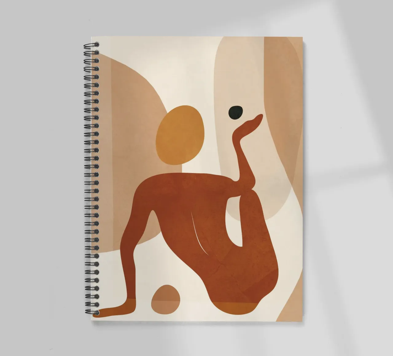 Minimal Abstract Form spiral notebook by cityart