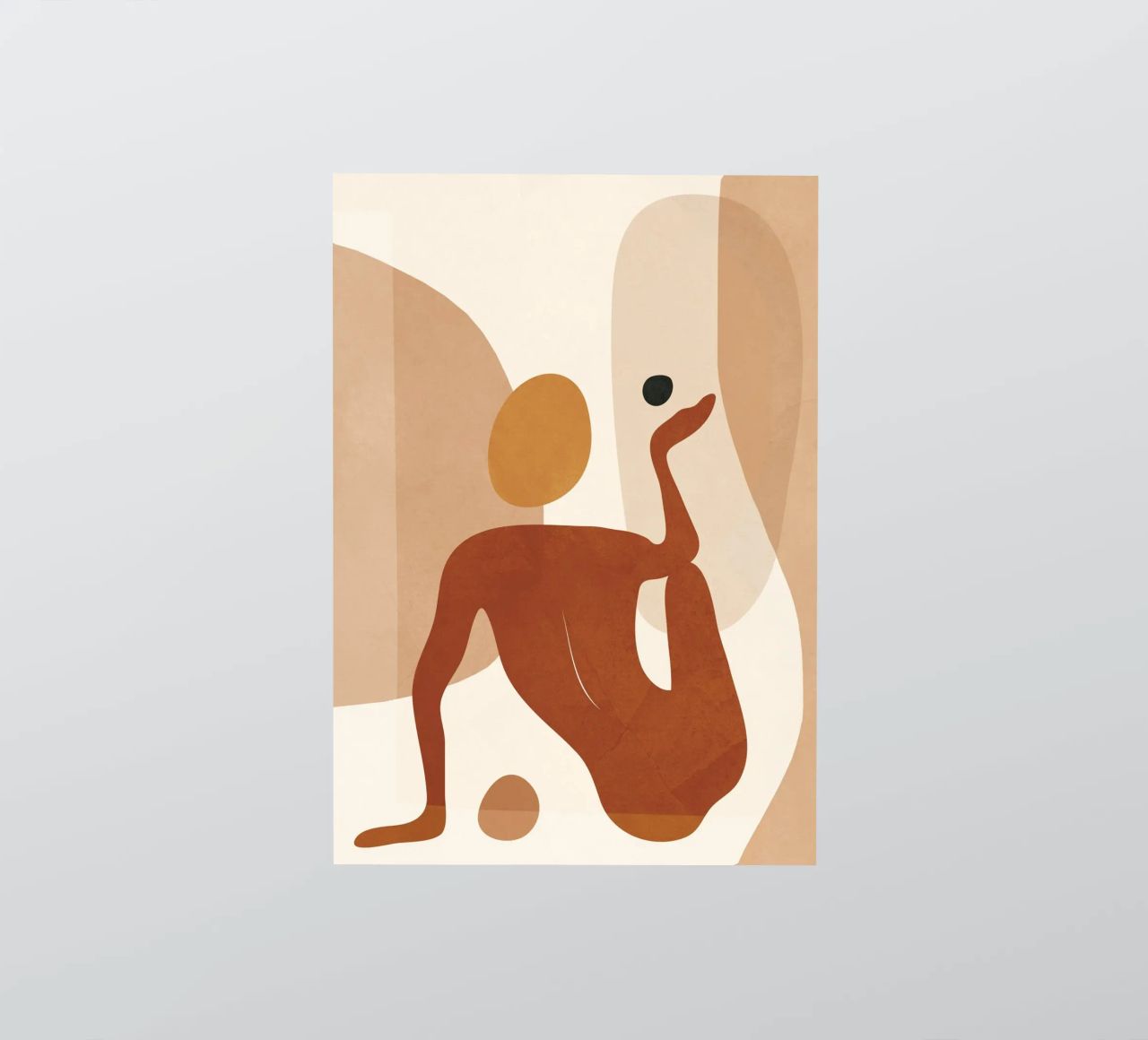 Minimal Abstract Form sticker by cityart