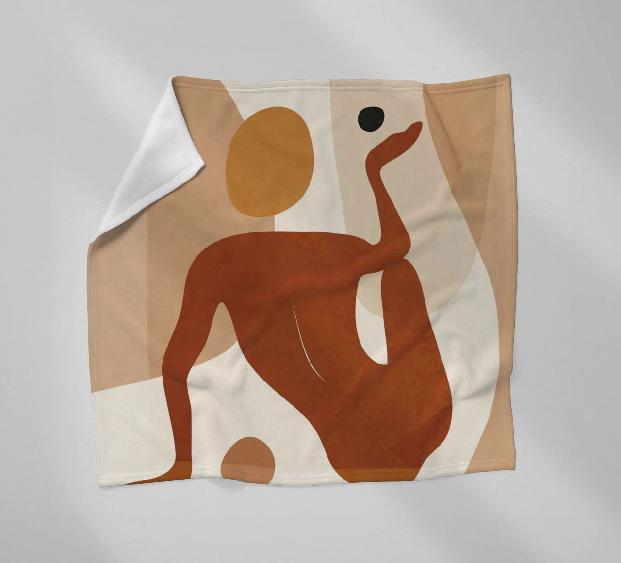 Minimal Abstract Form fleecedeken van cityart