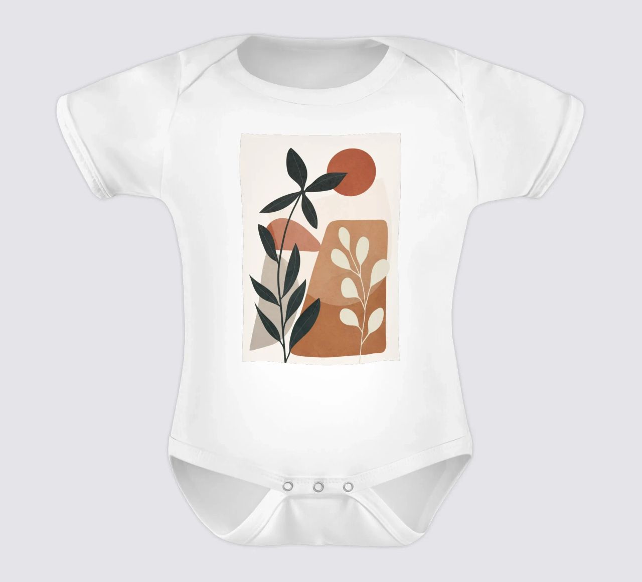 Branches Design 02 body neonato maniche corte da cityart