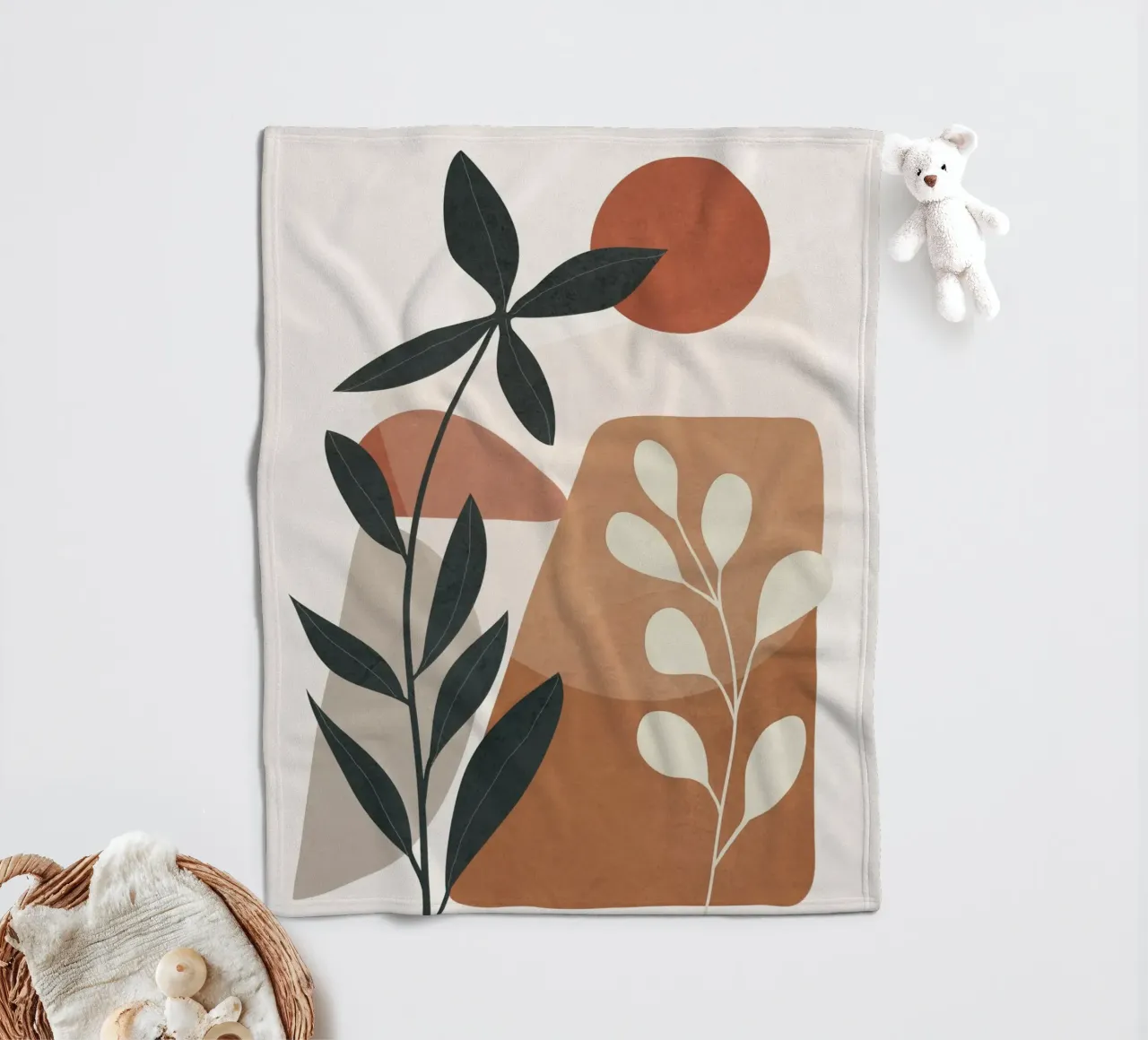 Branches Design 02 coperta in pile da cityart