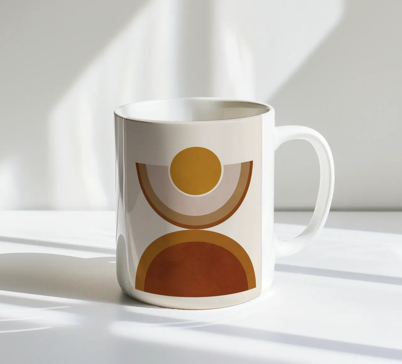 Modern Geometry Keramik Tasse von cityart