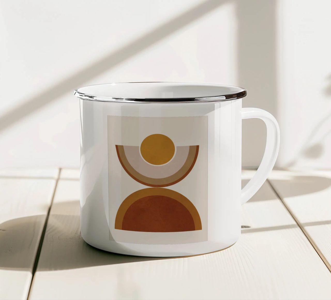 Modern Geometry tazza in smalto da cityart