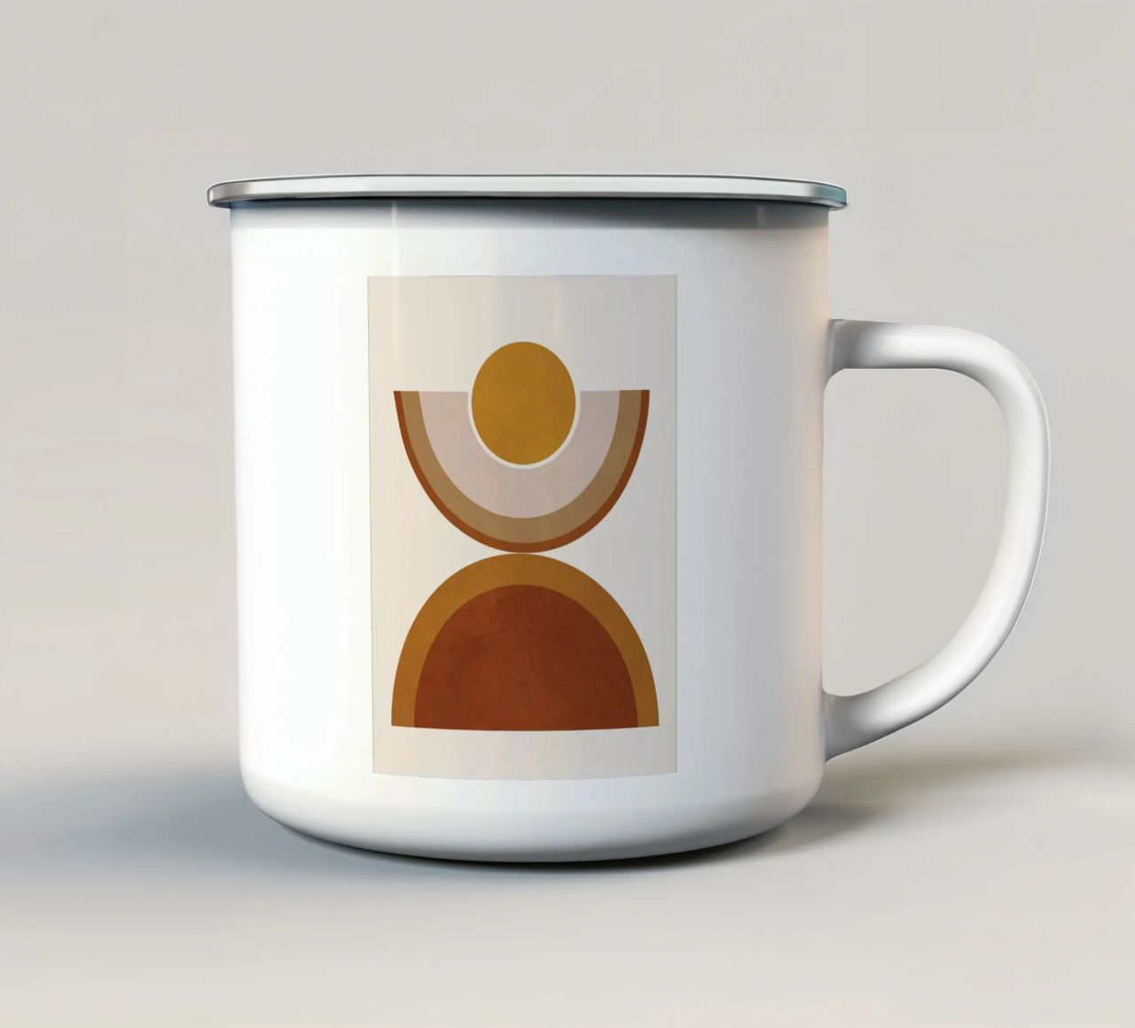 Modern Geometry tazza in smalto da cityart