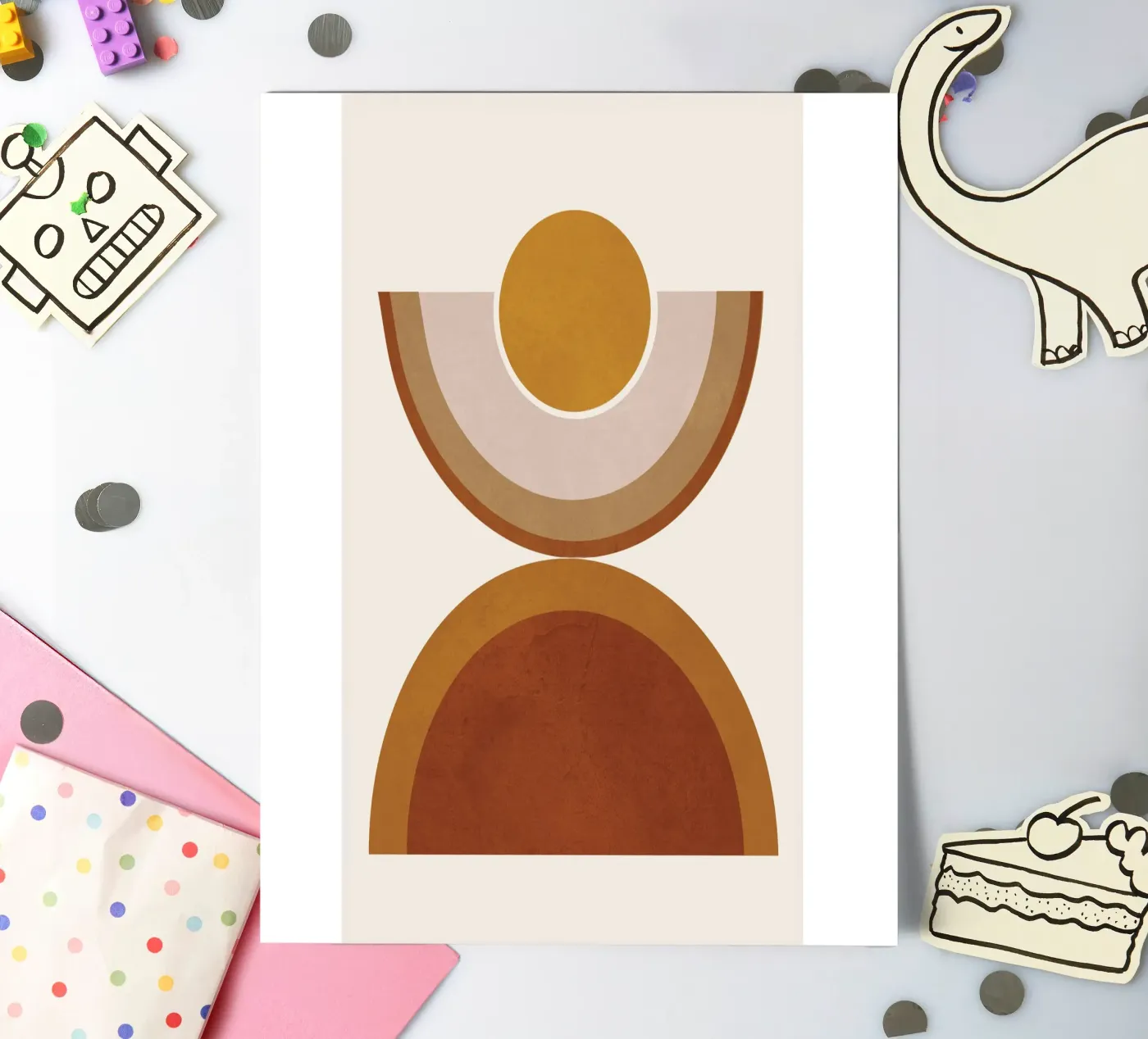 Modern Geometry sticker sheet by cityart