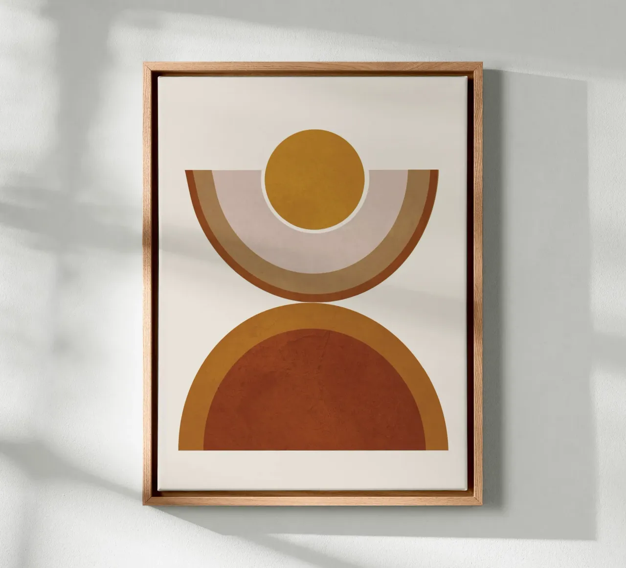 Modern Geometry canvas met Baklijst van cityart