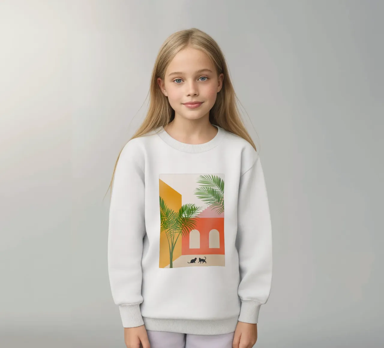 Cat Space I sudadera para niño de Nadjaa