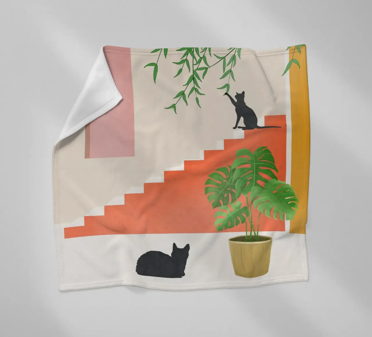 Cat Space II coperta in pile da Nadjaa
