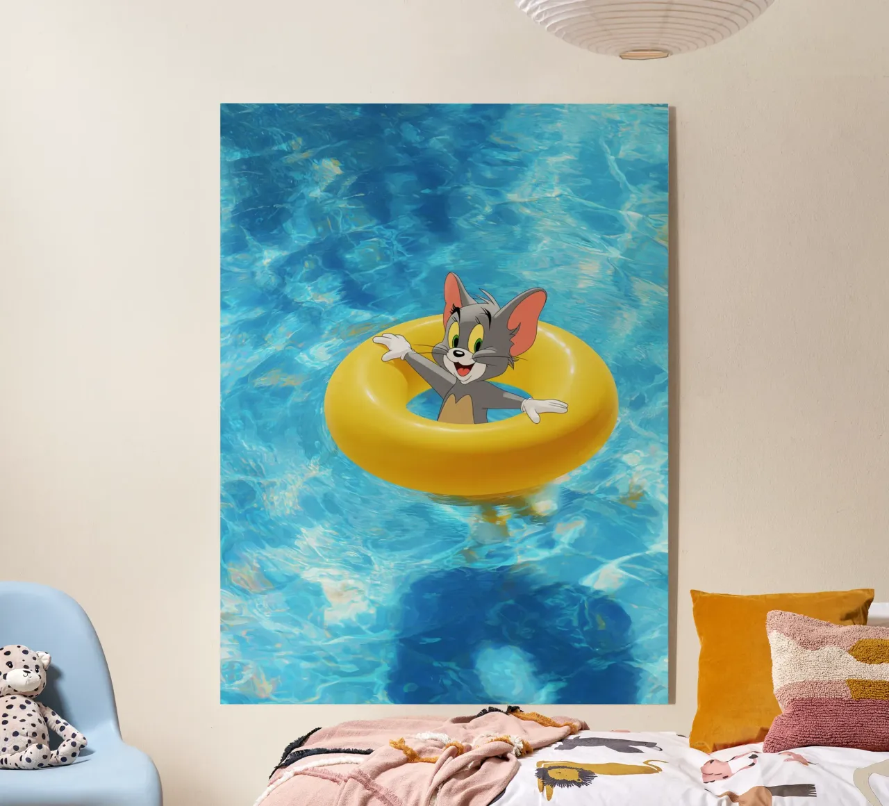 Divertimento da bagno con il gatto Tom plexiglass da Carinaprint