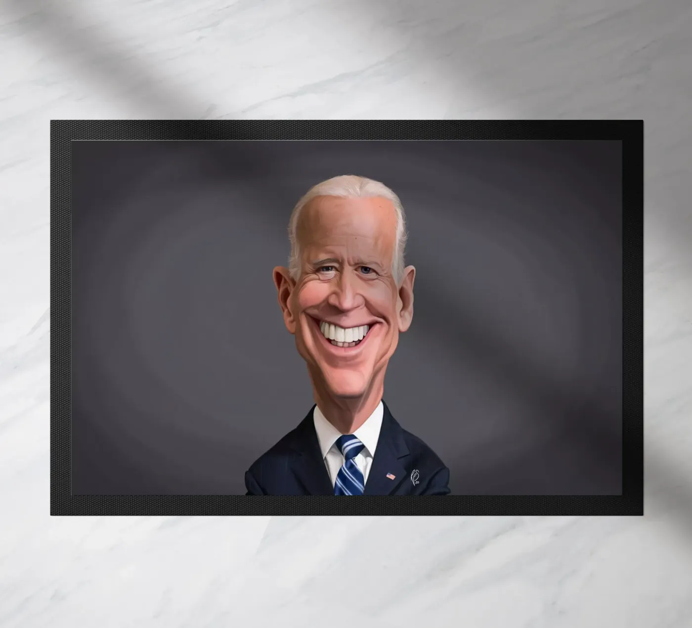 Joe Biden doormat by Rob Art | Illustration