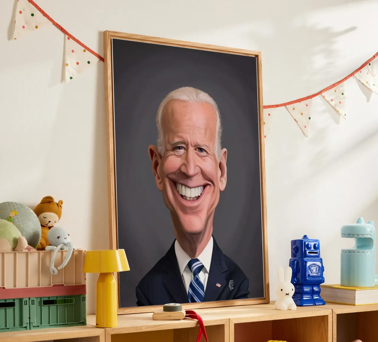 Joe Biden plexiglass da Rob Art | Illustration